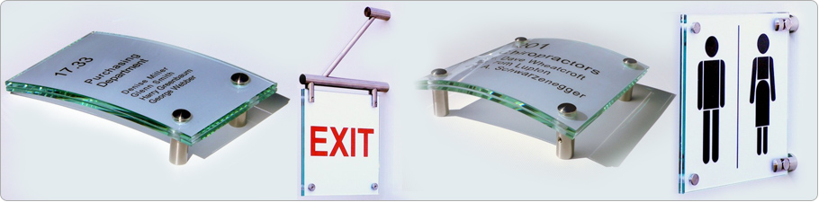 Designer Glass Signs - Our Products Designer Glass Signs - Our Products